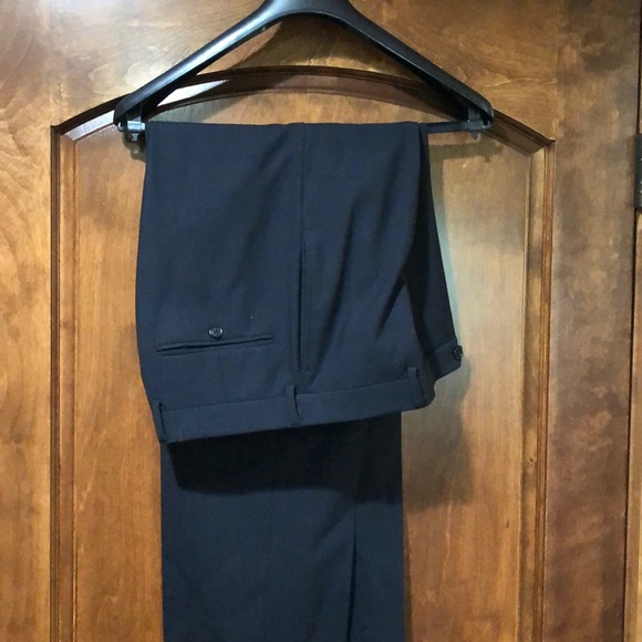 Brooks Brothers Stretch Navy Suit 41R Pants 33x31 - Picture 7 of 8